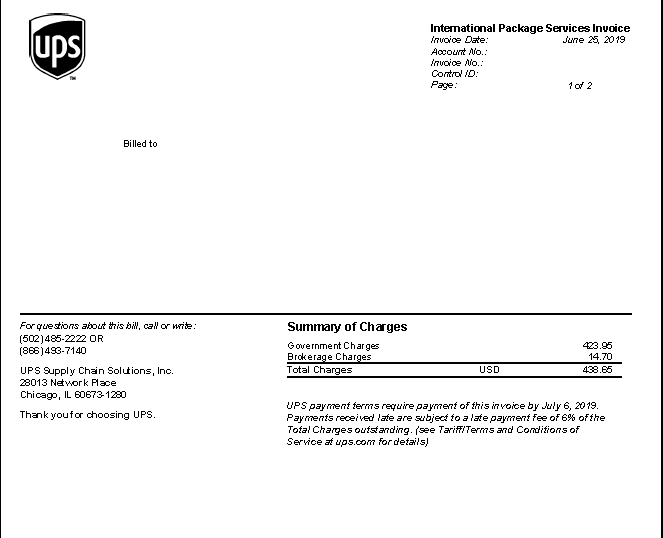 Delivery fees on your invoices